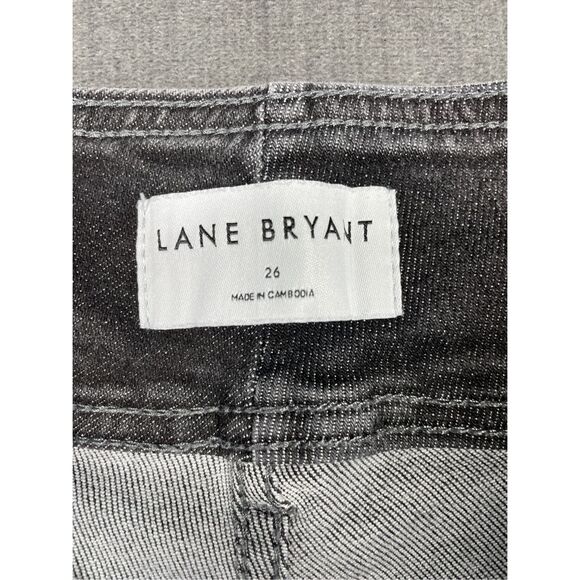 Lane Bryant Ultra High Rise Jeggings Women 26 Gray Skinny Flex Magic Waistband - Picture 7 of 11